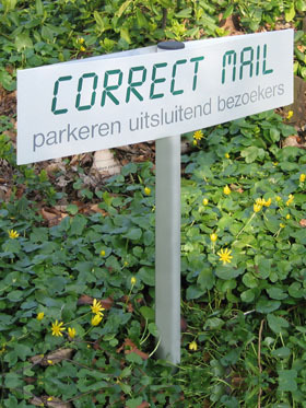 Parkeerbord Ovaal | 500 x 200  mm